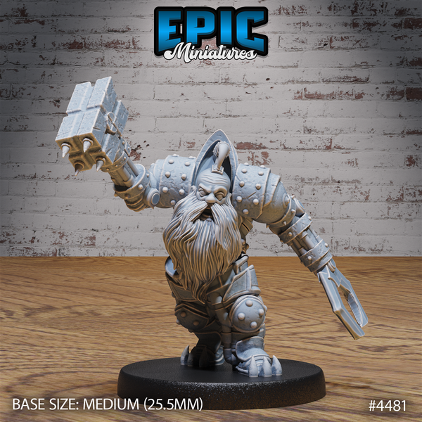 Dark Dwarf 3D-printed model