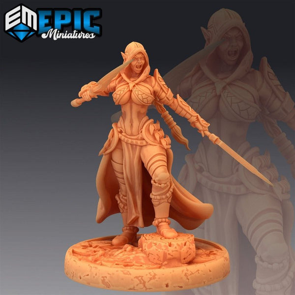 Dark Elf 3D-printed model