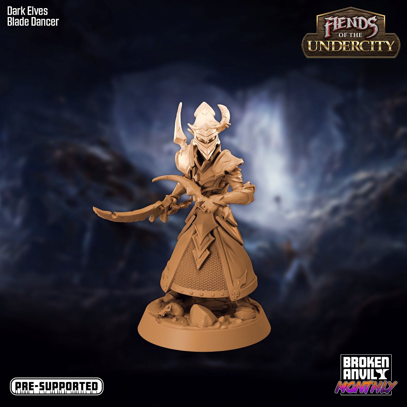 Dark Elf Blade Dancer - The Printable Dragon