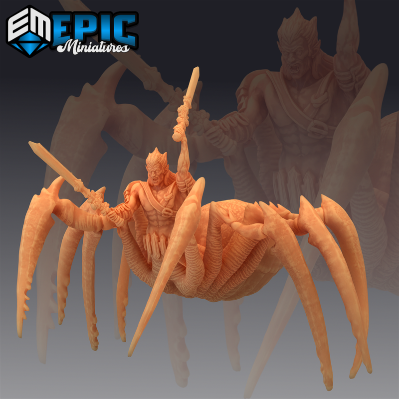 Dark Elf Spider 3D-printed model