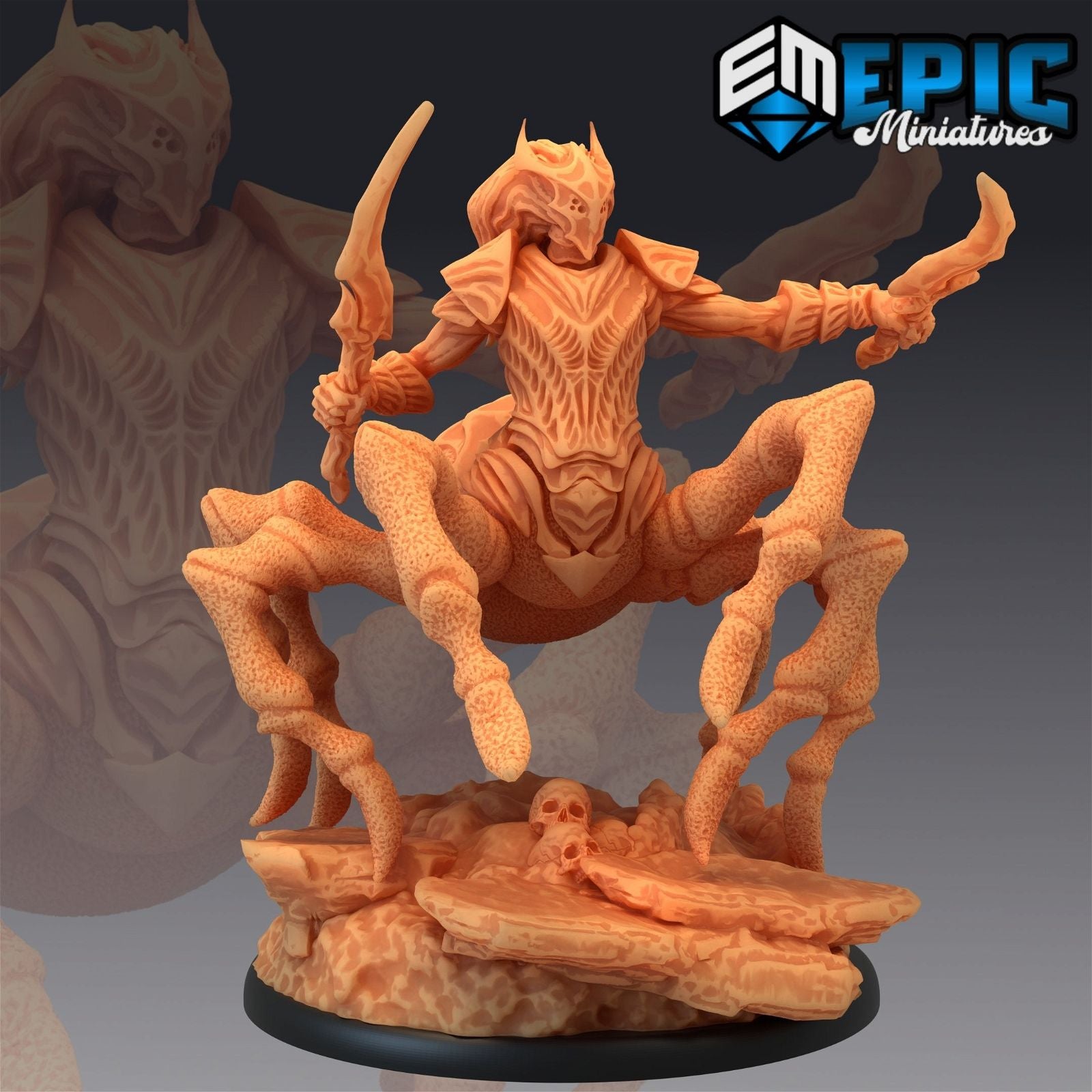 Dark Elf Spider Armoured - The Printable Dragon