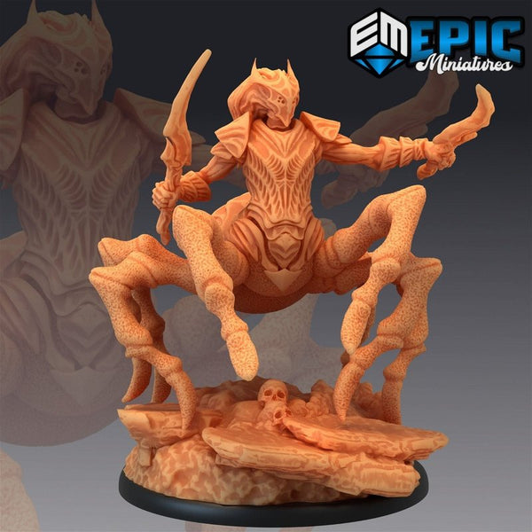 Dark Elf Spider Armoured 3D-printed model