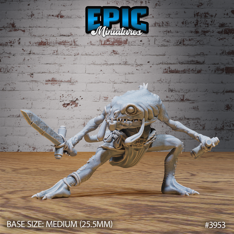Dark Fish Folk 3D-printed model