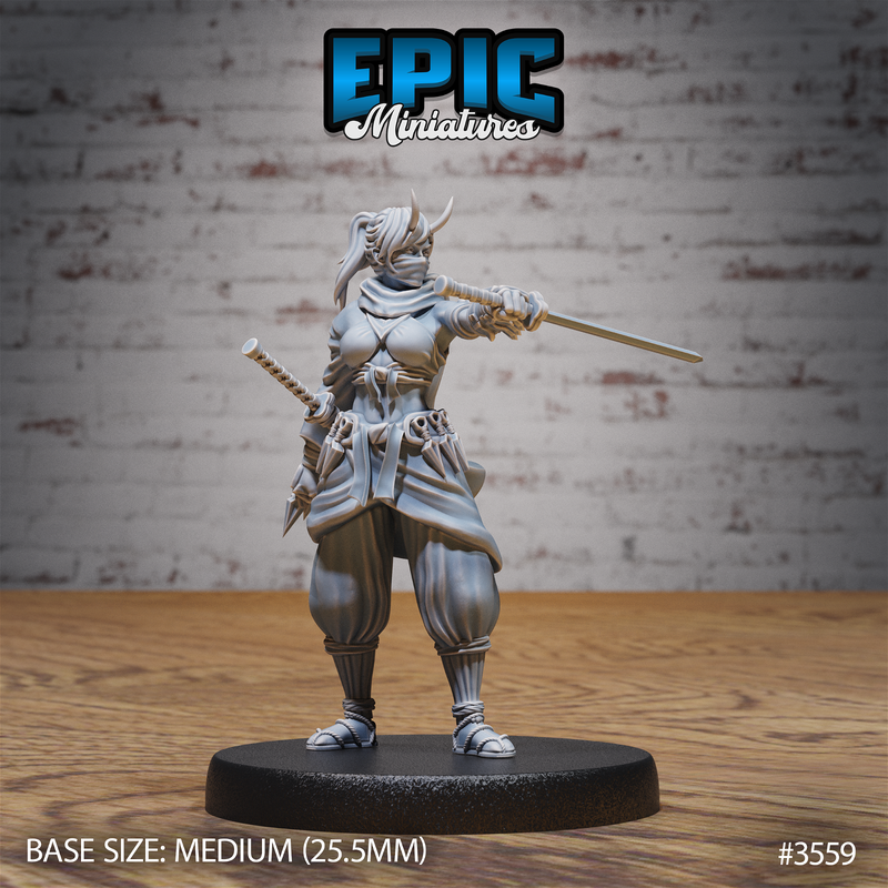 Dark Kunoichi 3D-printed model