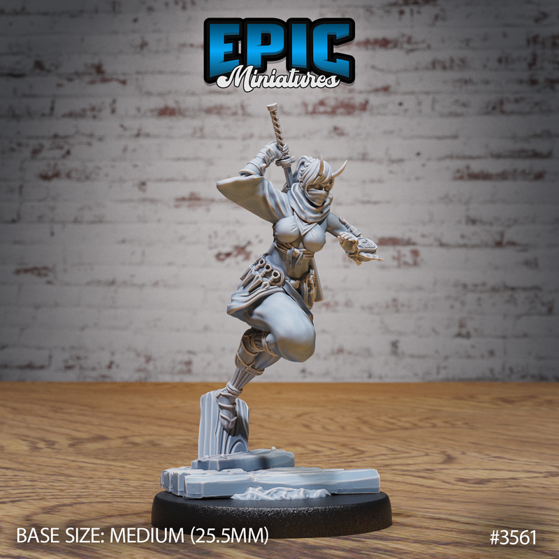 Dark Kunoichi 3D-printed model