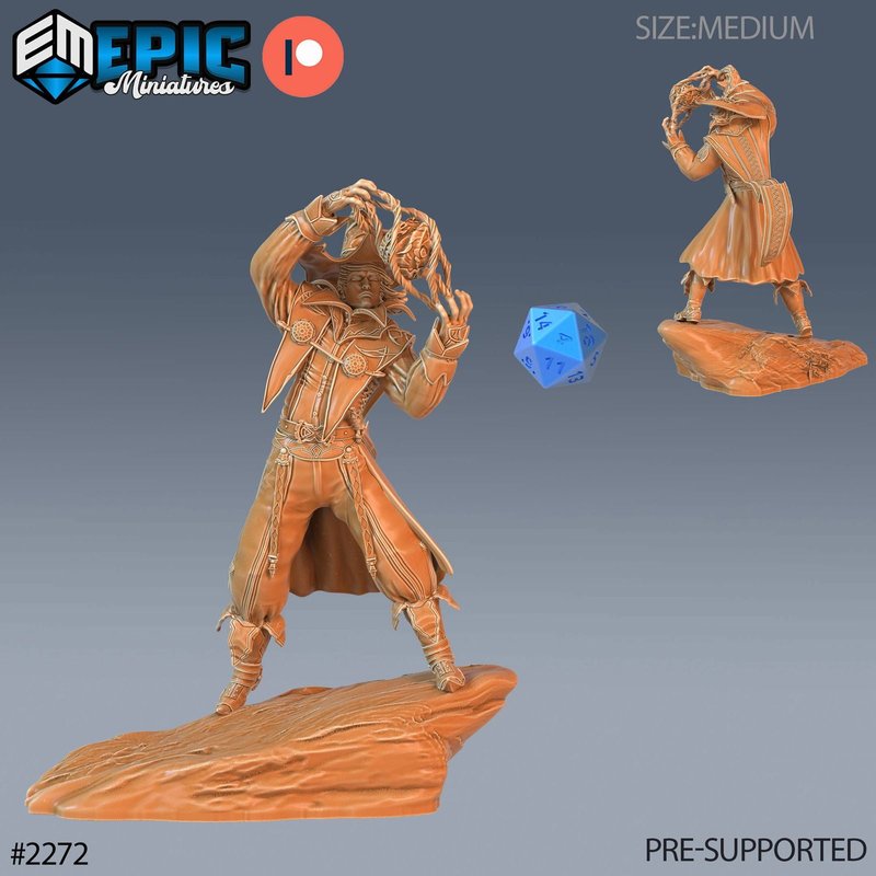 Dark Magician 3D-printed model
