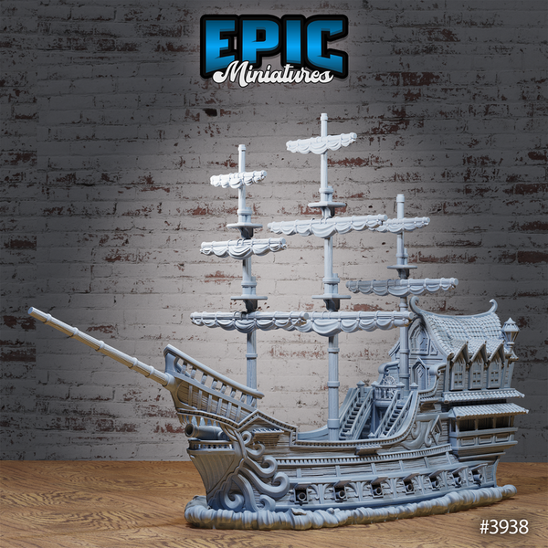 Dark Ship Calypso 3D-printed model
