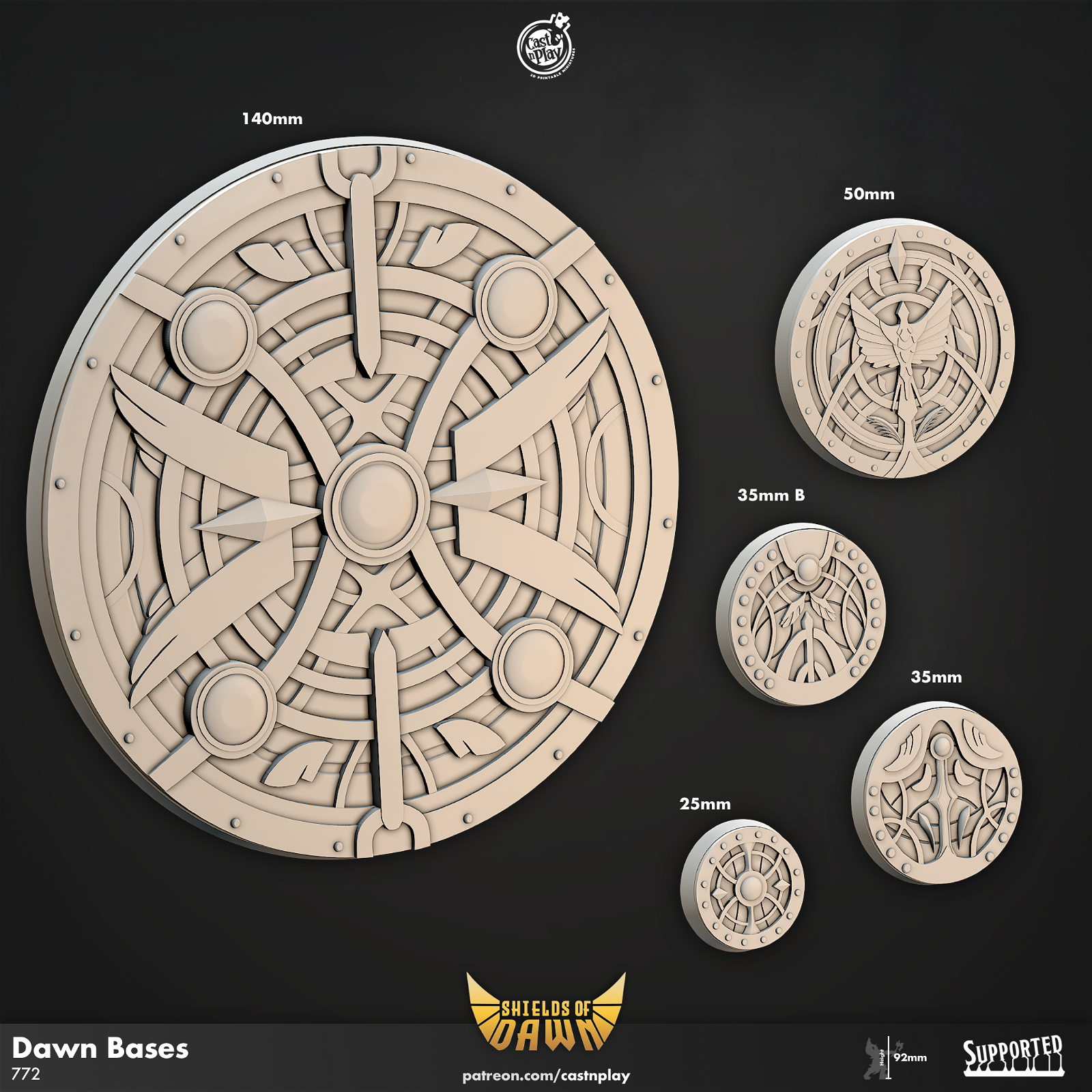 Dawn Bases - The Printable Dragon