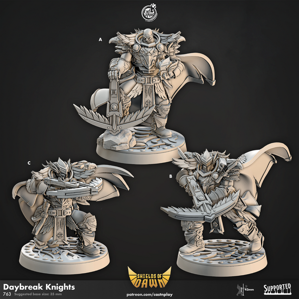 Daybreak Knights 3D-printed model