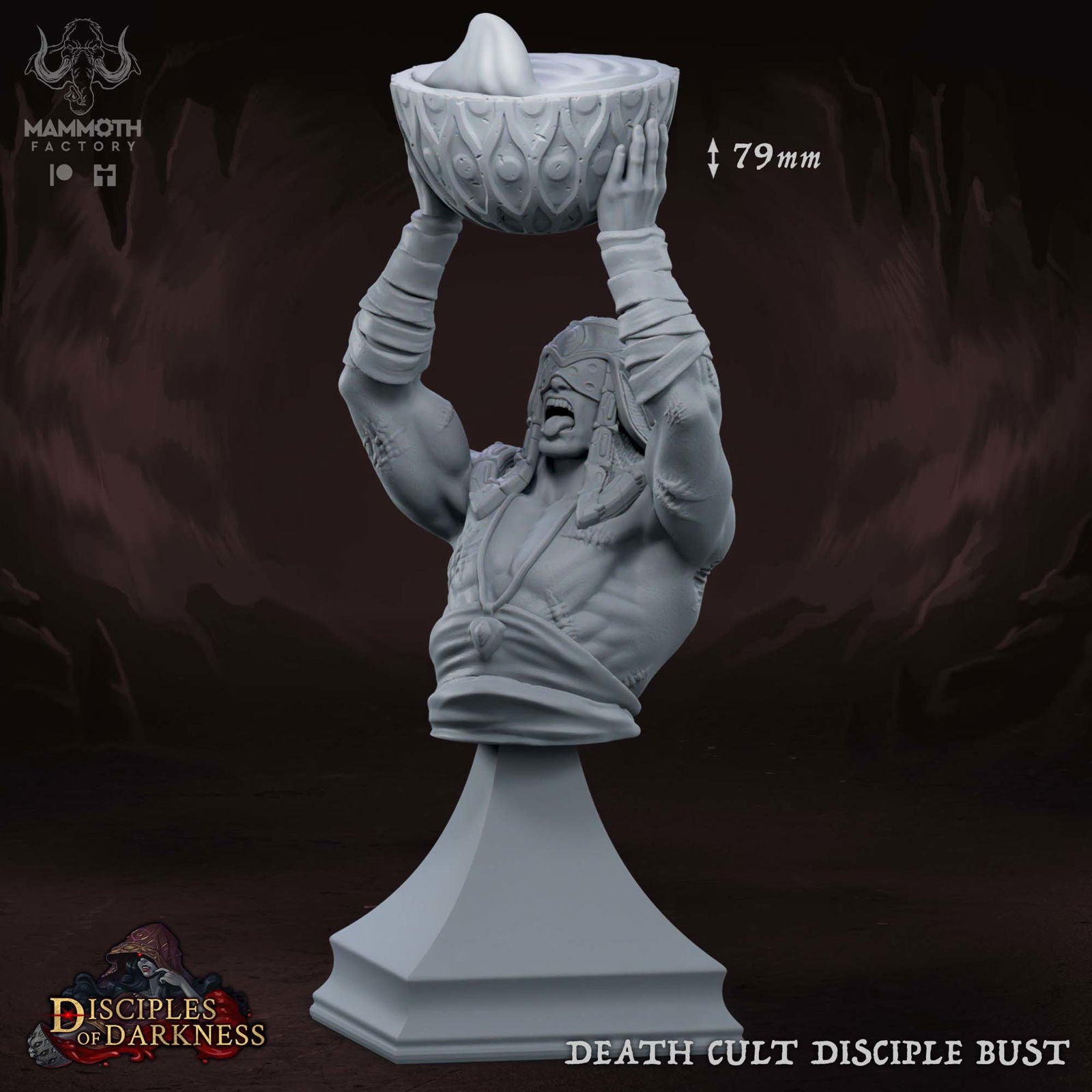 Death Cult Disciple Bust - The Printable Dragon