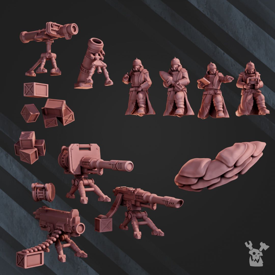 Death Division Heavy Weapons Team - The Printable Dragon