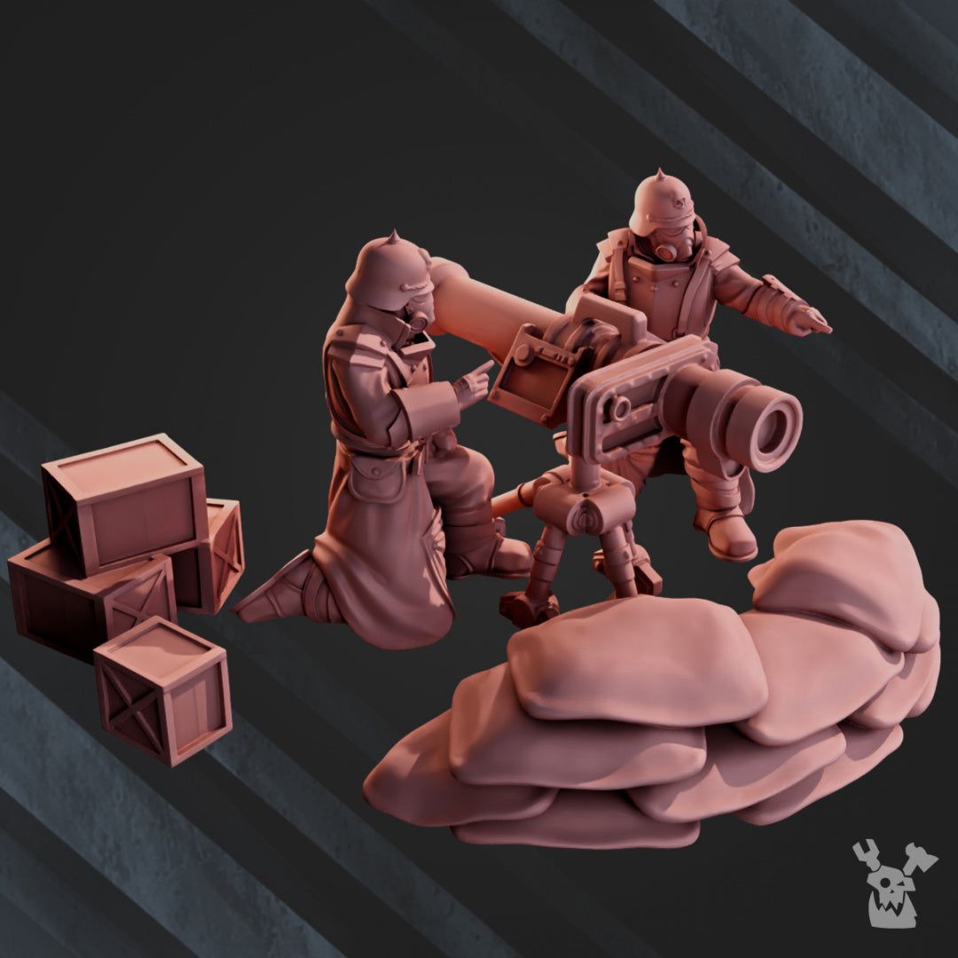 Death Division Heavy Weapons Team - The Printable Dragon