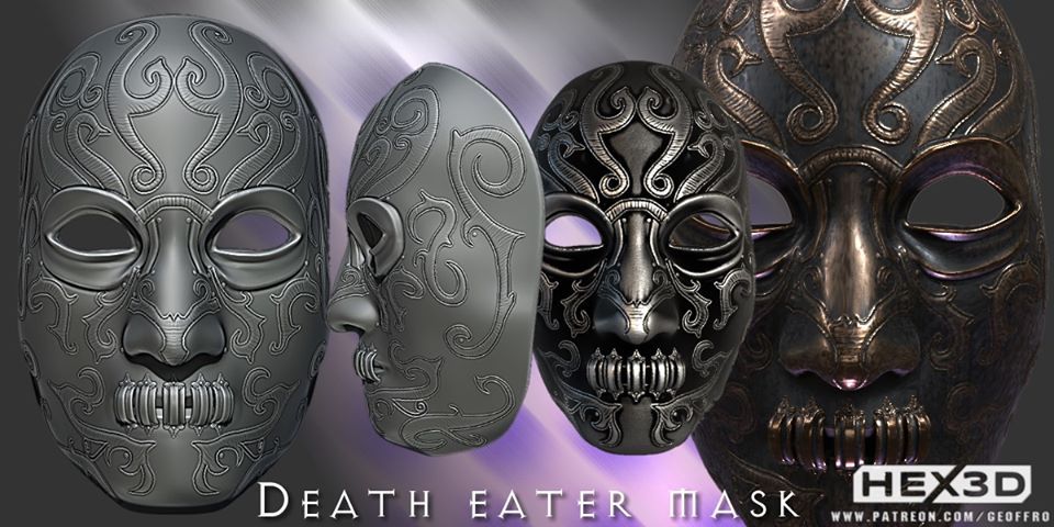 Death Eater Mask - The Printable Dragon