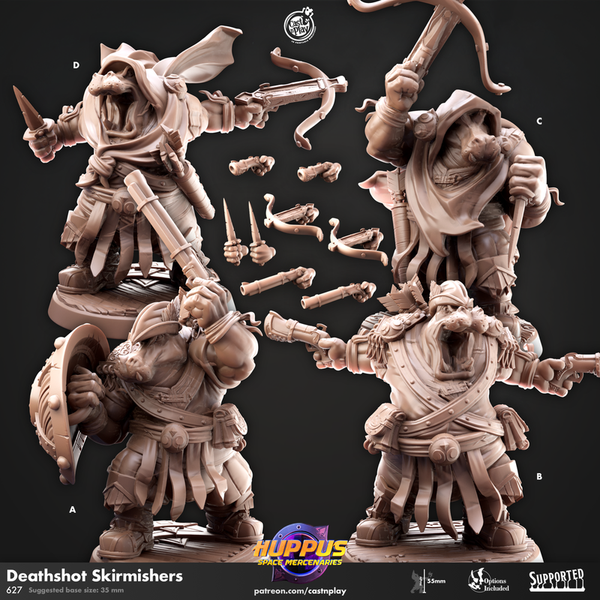 Deathshot Skirmishers 3D-printed model