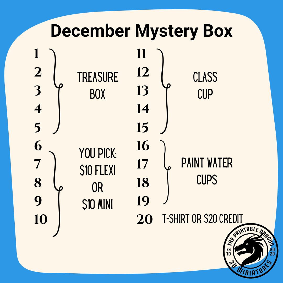 December Mystery Box - The Printable Dragon