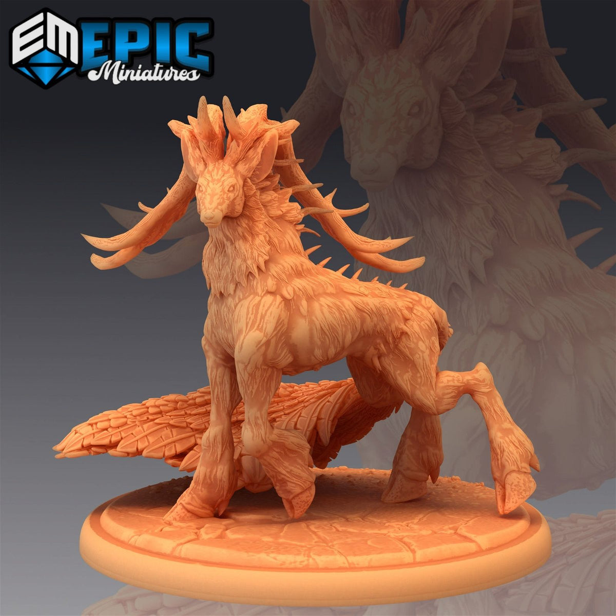 Deer King Walking - The Printable Dragon