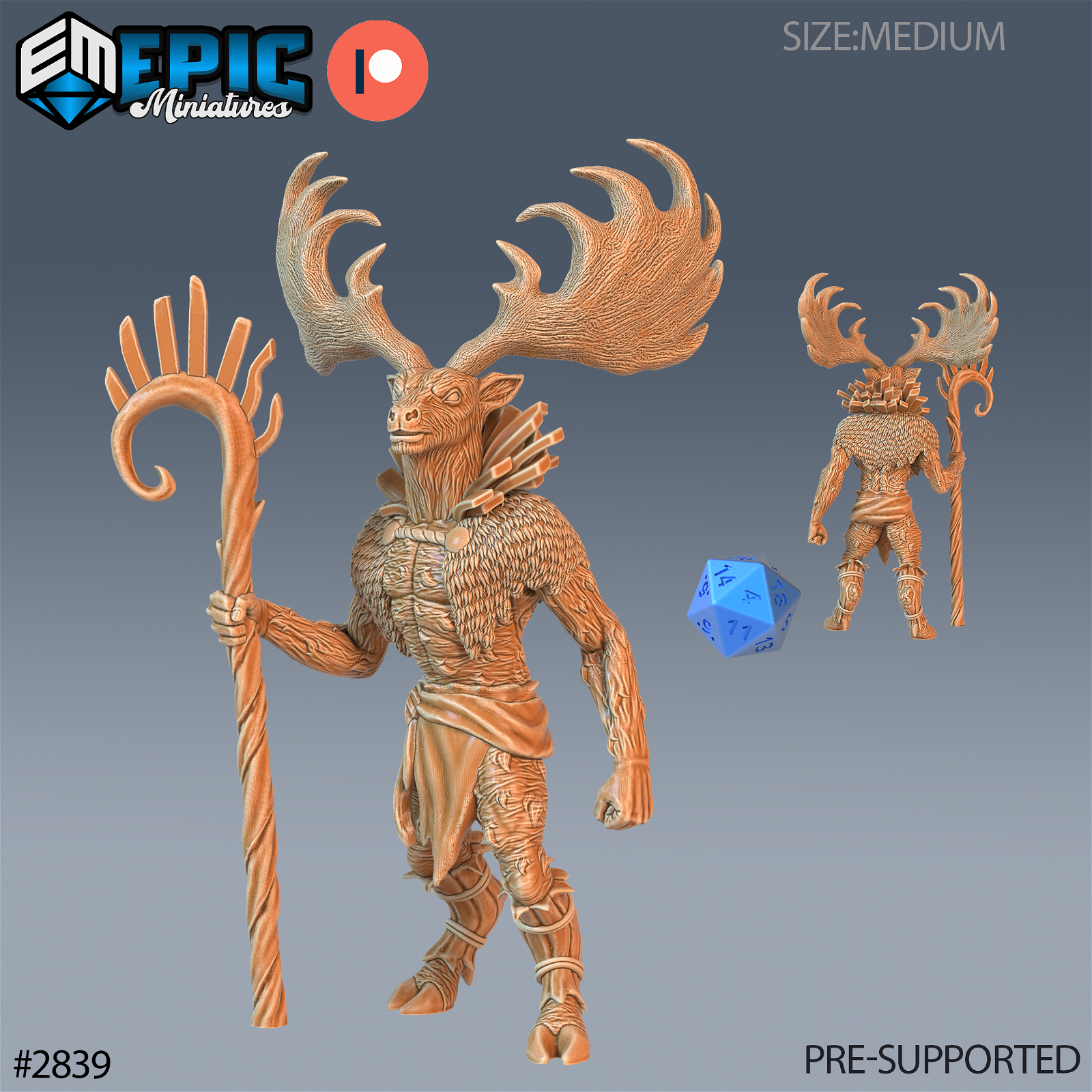 Deer Shaman - The Printable Dragon