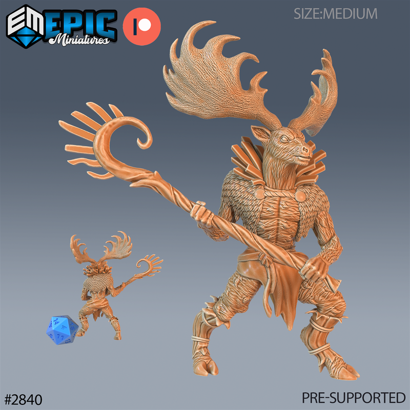 Deer Shaman 3D-printed model