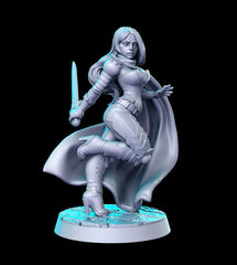 Delia The Swift Female Assassin 3D-printed model