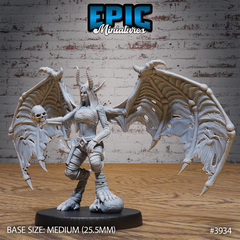 Demon Huntress 3D-printed model