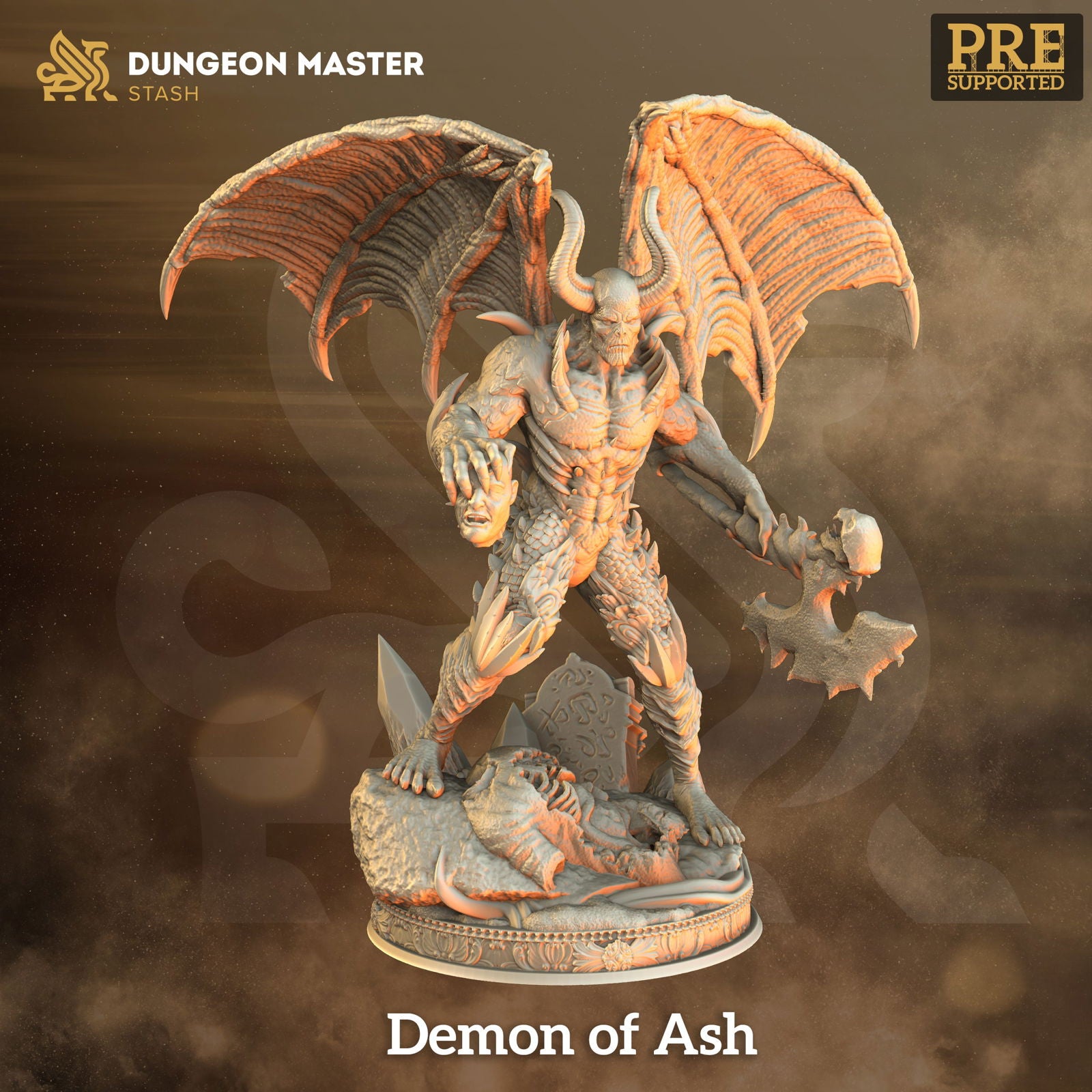 Demon Of Ash - The Printable Dragon