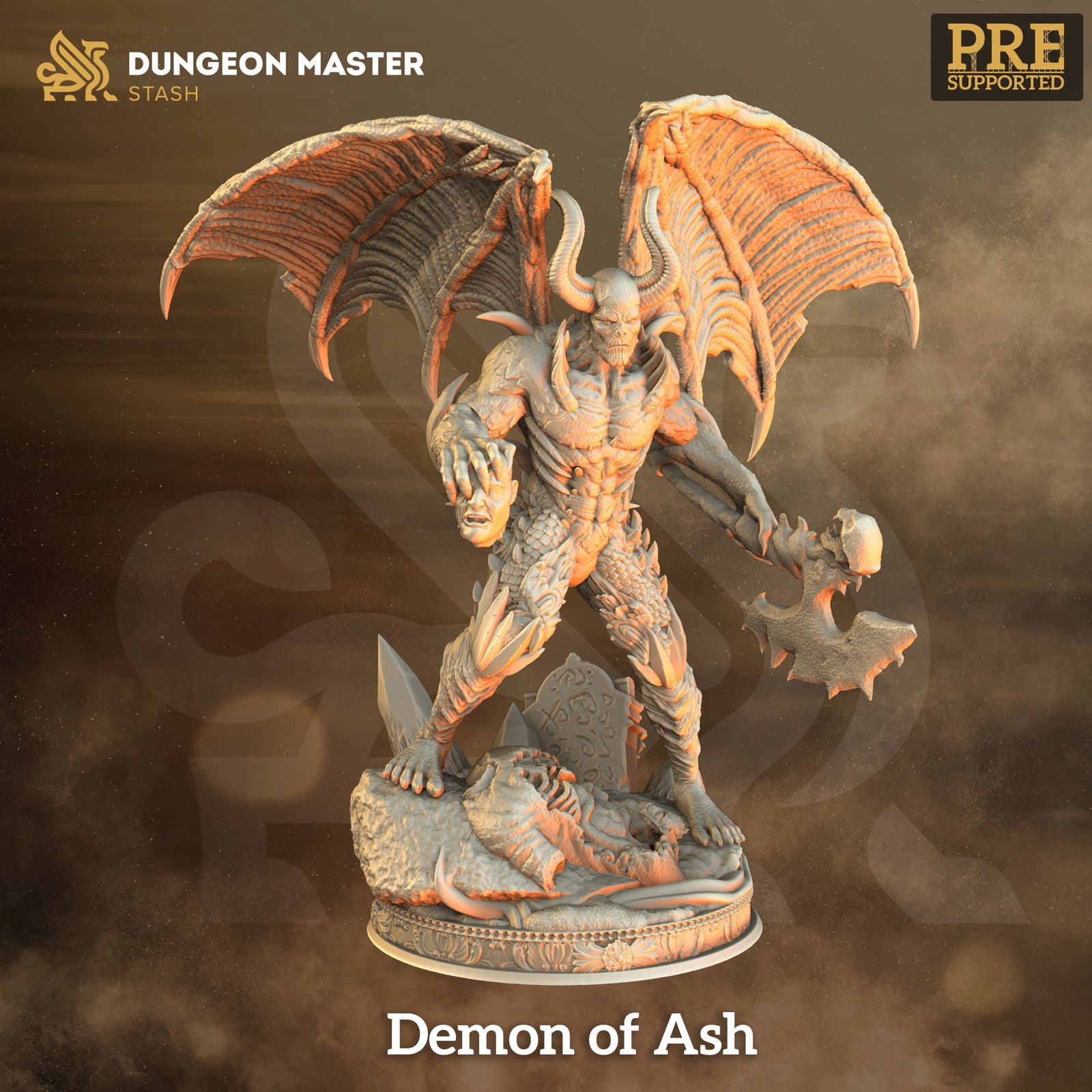 Demon Of Ash – The Printable Dragon