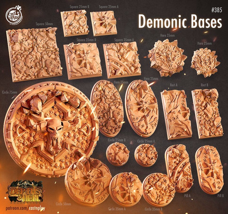 Demonic Bases - The Printable Dragon