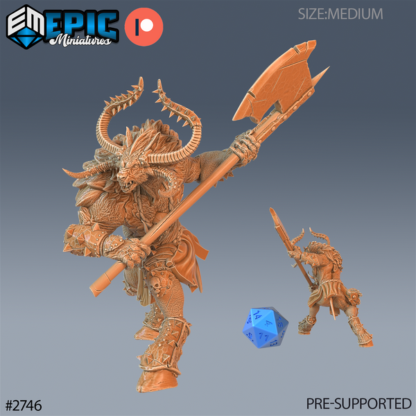 Demonic Minotaur - The Printable Dragon