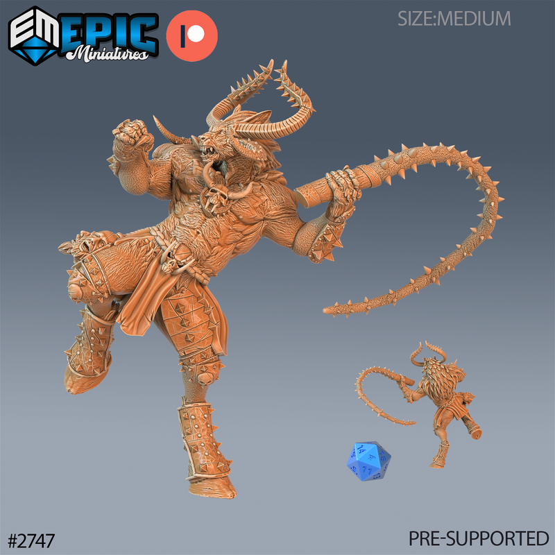 Demonic Minotaur 3D-printed model