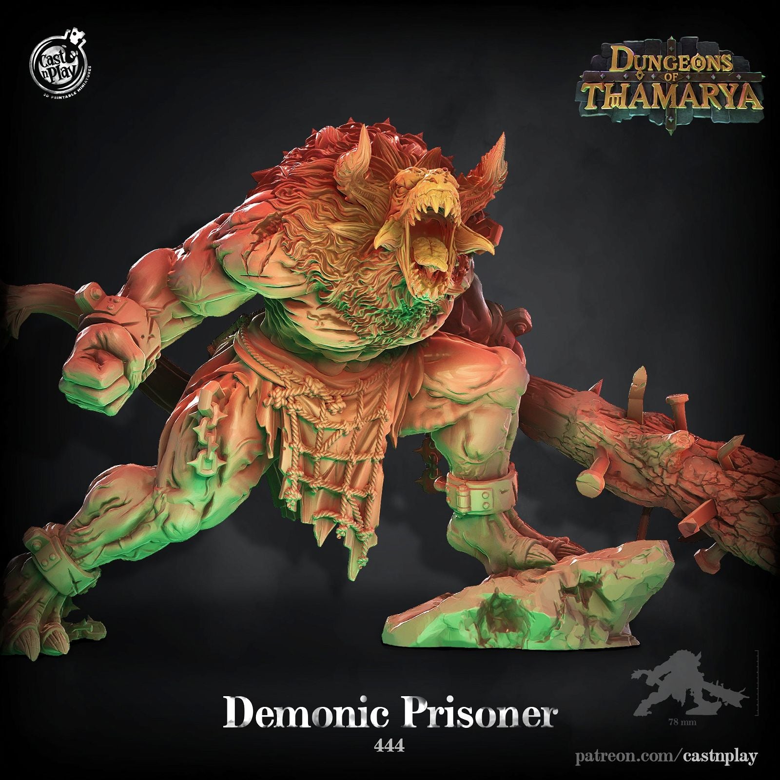 Demonic Prisoner - The Printable Dragon