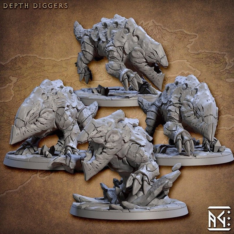 Depth Diggers Riders 3D-printed model