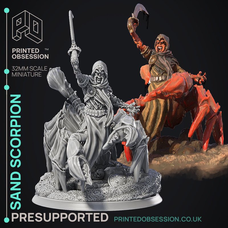 Desert Scorpion 3D-printed model