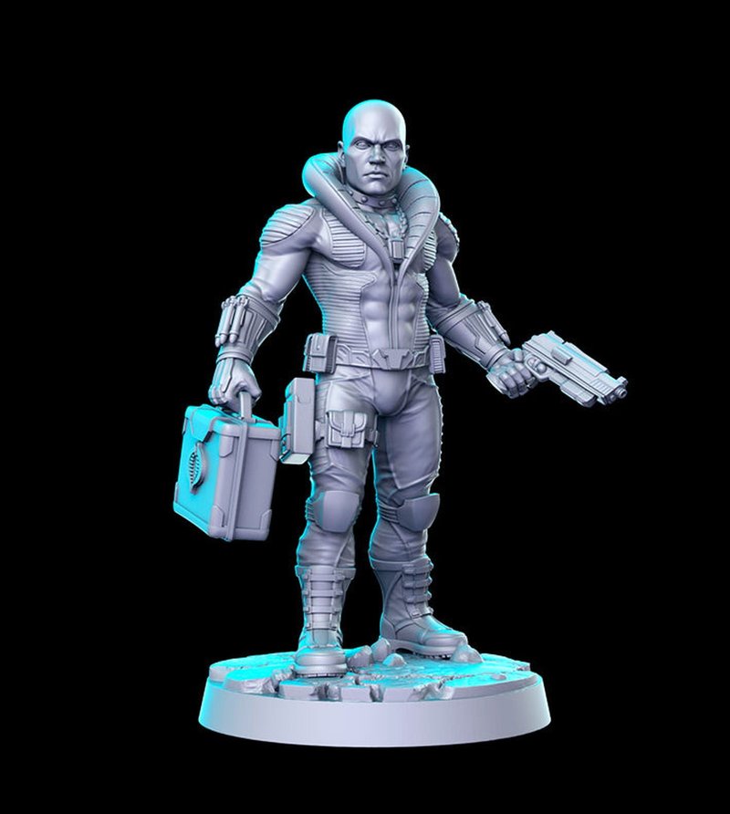 Destro 3D-printed model
