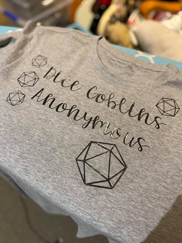 Dice Goblins Anonymous T-shirt - The Printable Dragon