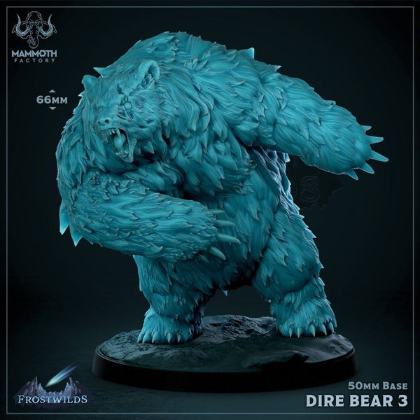 Dire Bear 3D-printed model