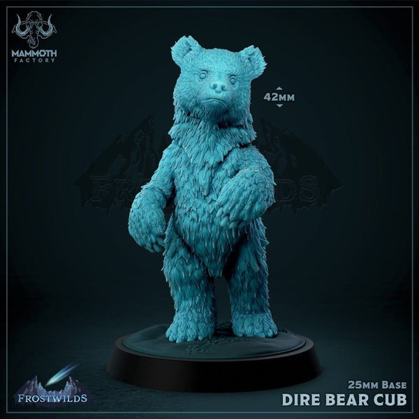 Dire Bear Cub 3D-printed model