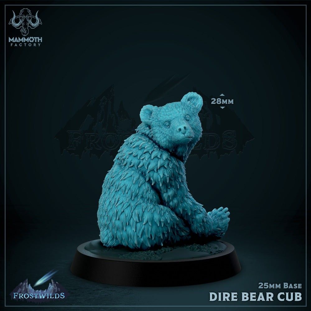 Dire Bear Cub - The Printable Dragon