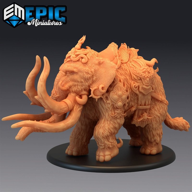 Dire Mammoth 3D-printed model