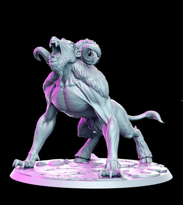 Dire Ram 3D-printed model