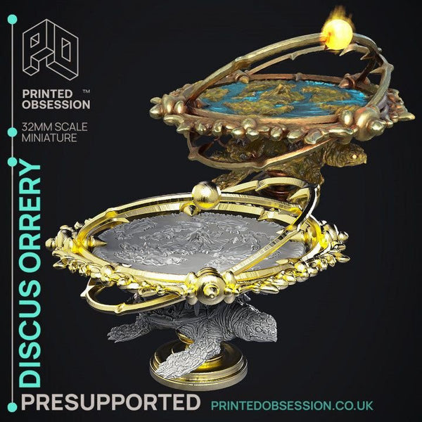 Discus Orrery 3D-printed model