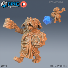Dog Folk Tribe Innkeeper 3D-printed model