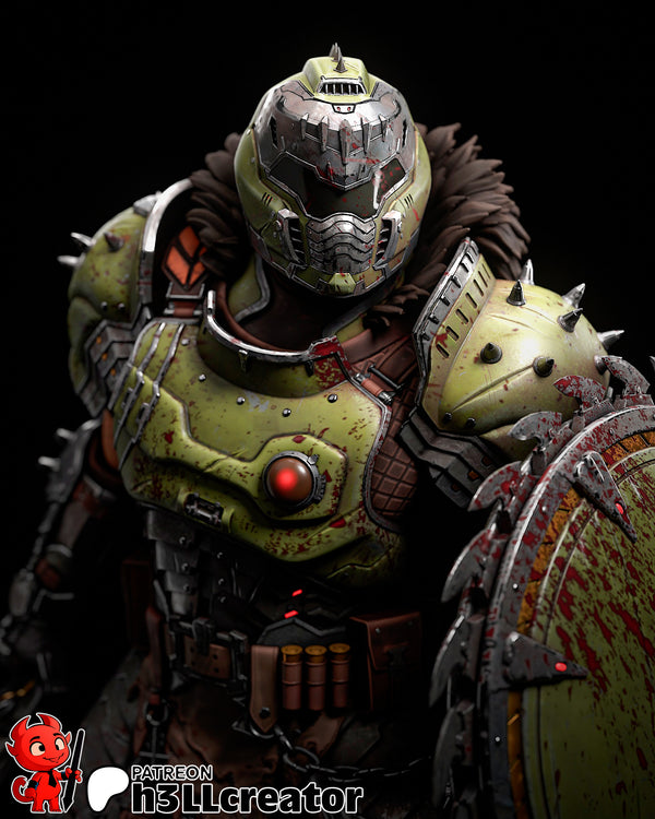 Doom Guy 3D-printed model