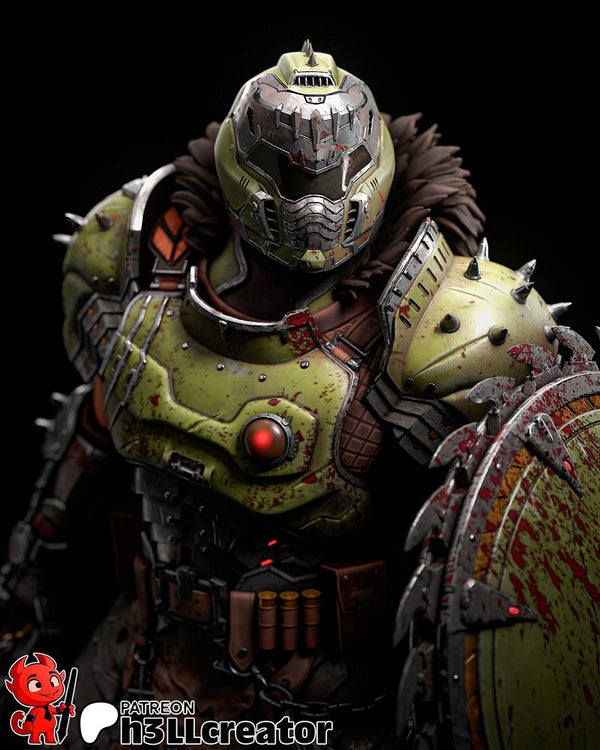 Doom Guy 3D-printed model