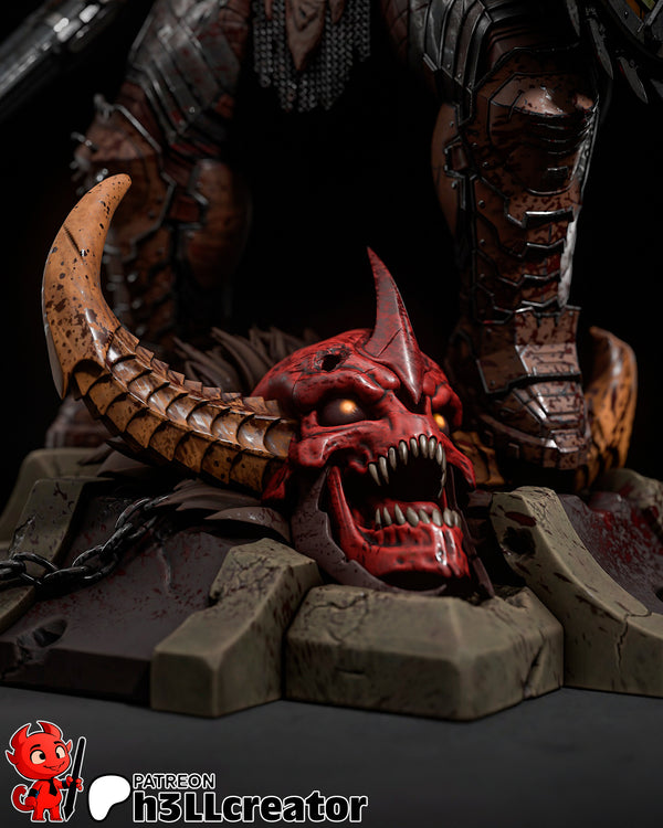 Doom Guy 3D-printed model