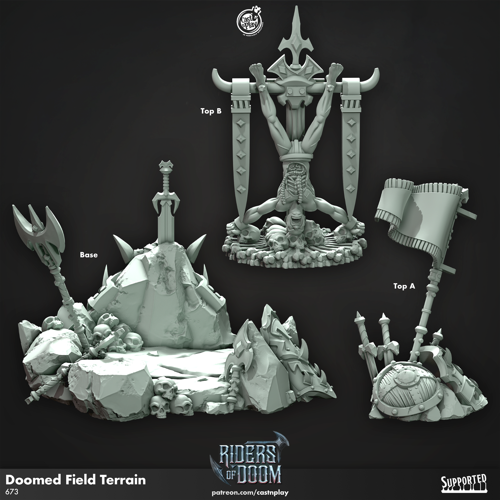 Doom Field Terrain - The Printable Dragon