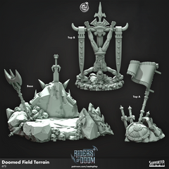 Doom Field Terrain 3D-printed model