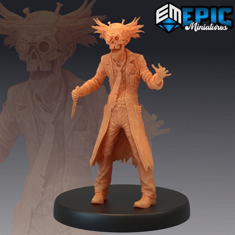 Dr. Zombiestein 3D-printed model