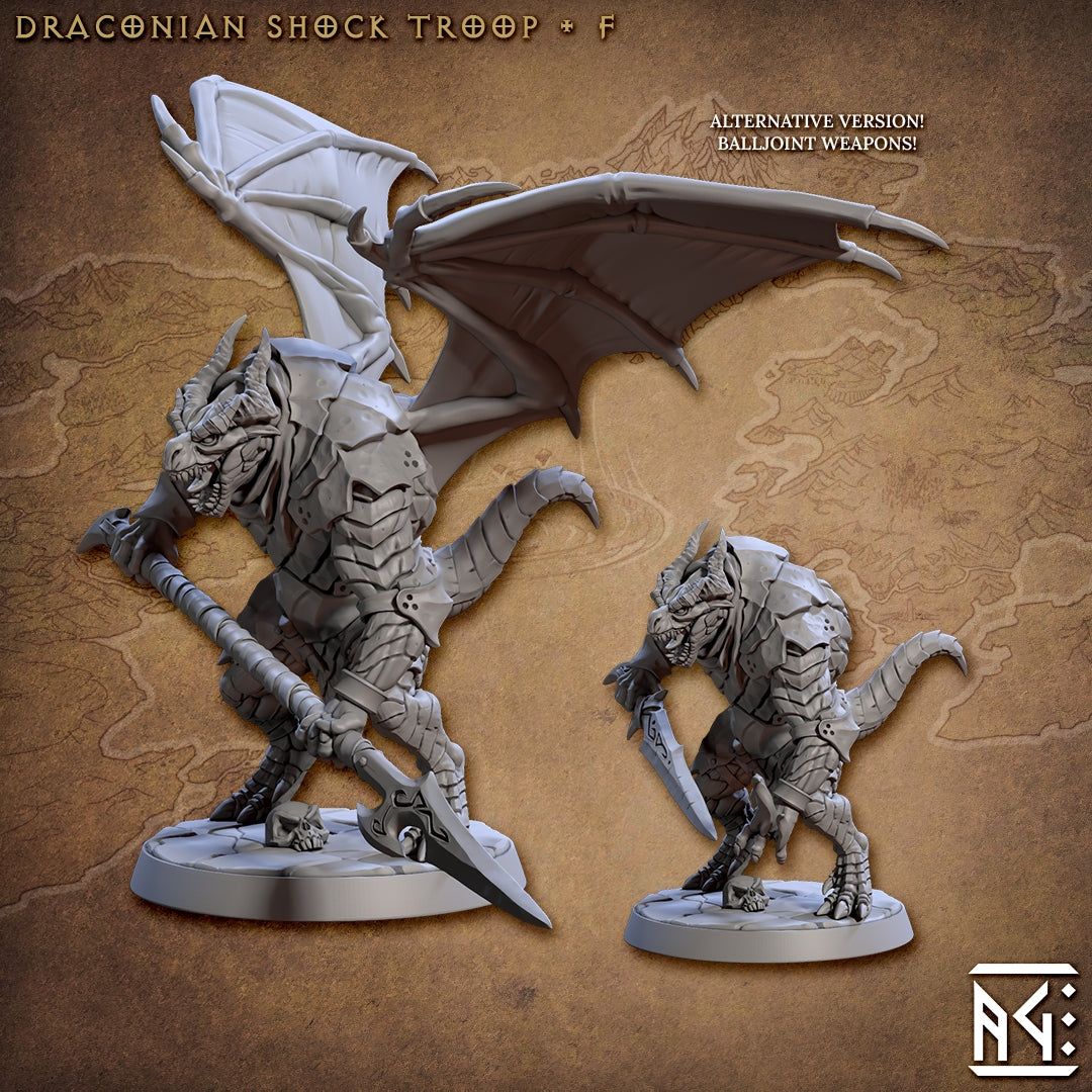 Draconian Shock Troops - The Printable Dragon