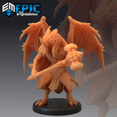 Draconic Demon Blue - The Printable Dragon