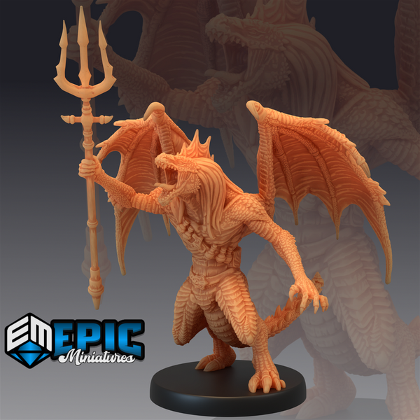 Draconic Demon Green 3D-printed model